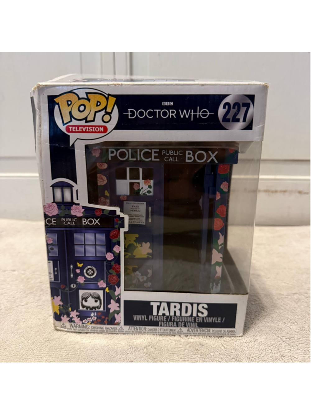 Funko Pop! Television Doctor Who TARDIS #227 6” Vinyl Figure Floral Box